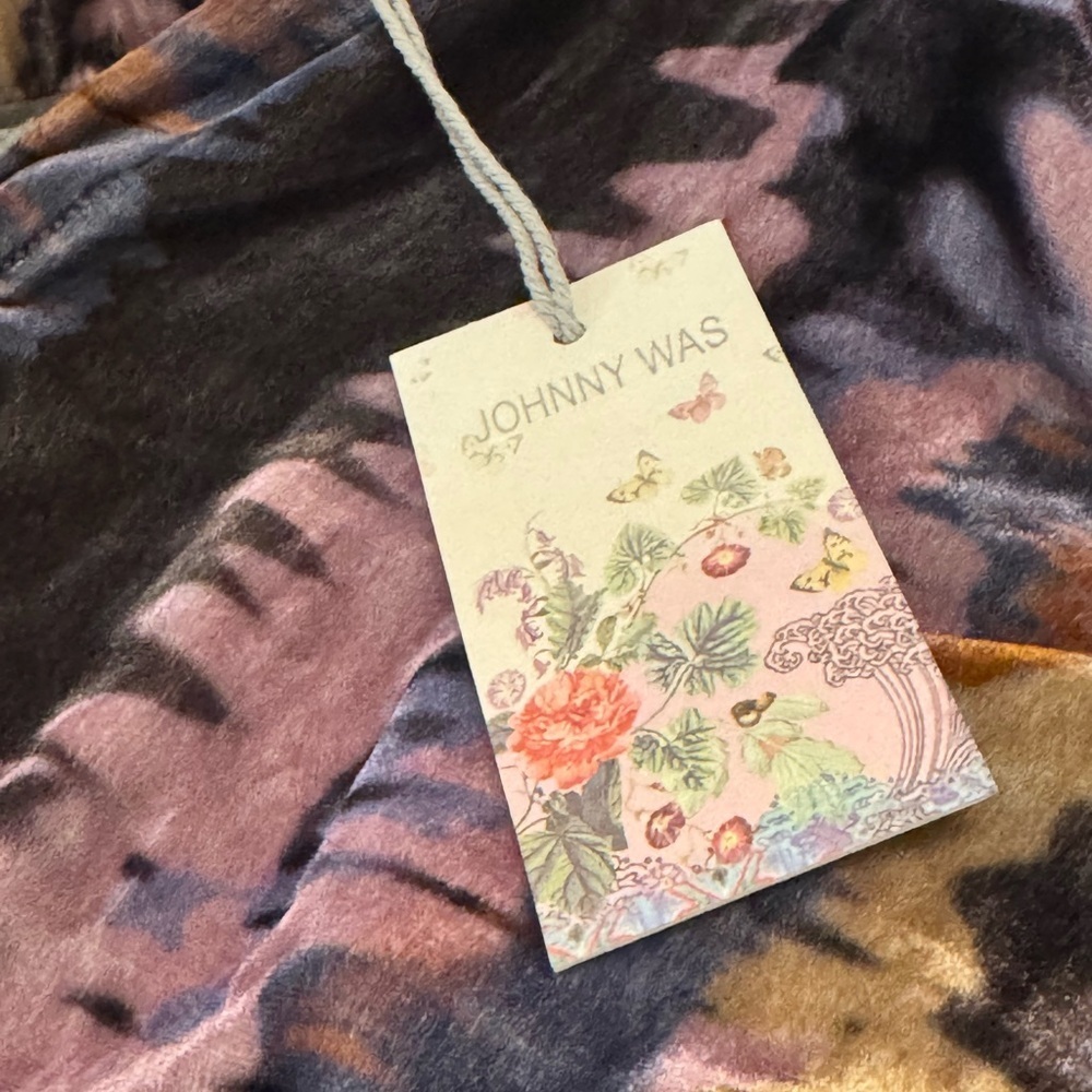 Johnny Was watercolor falls velvet button down NWT - Picture 9 of 9